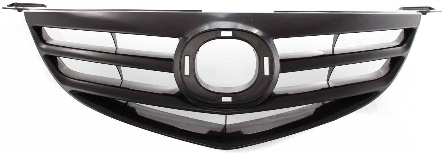 Grille Assembly Compatible With 2004-2006 Mazda 3 Sedan Black Shell and Insert