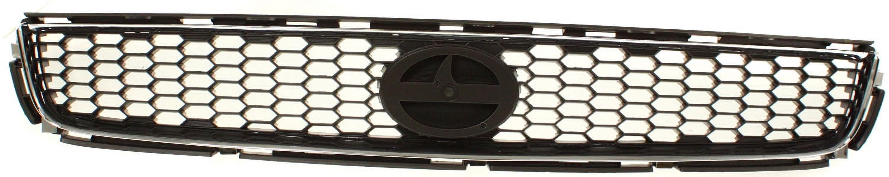 Grille Assembly Compatible With 2005-2010 Scion tC Chrome Shell with Black Insert