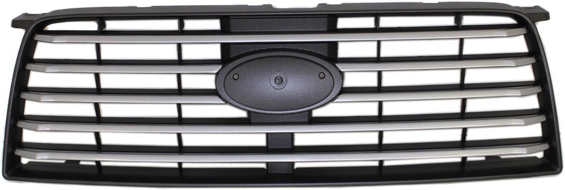 Grille Assembly Compatible With 2006-2008 Subaru Forester Black Shell with Chrome Insert