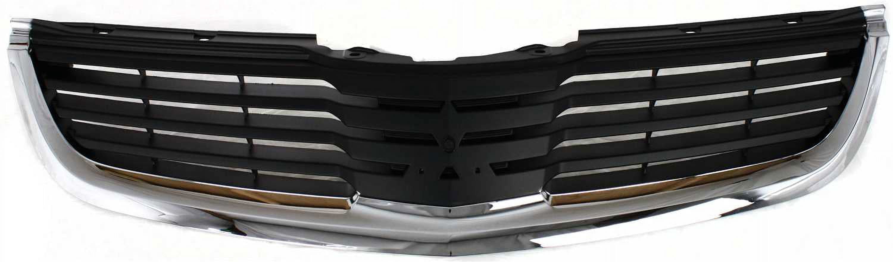 Grille Assembly Compatible With 2007-2008 Mitsubishi Galant Chrome Shell with Painted Black Insert