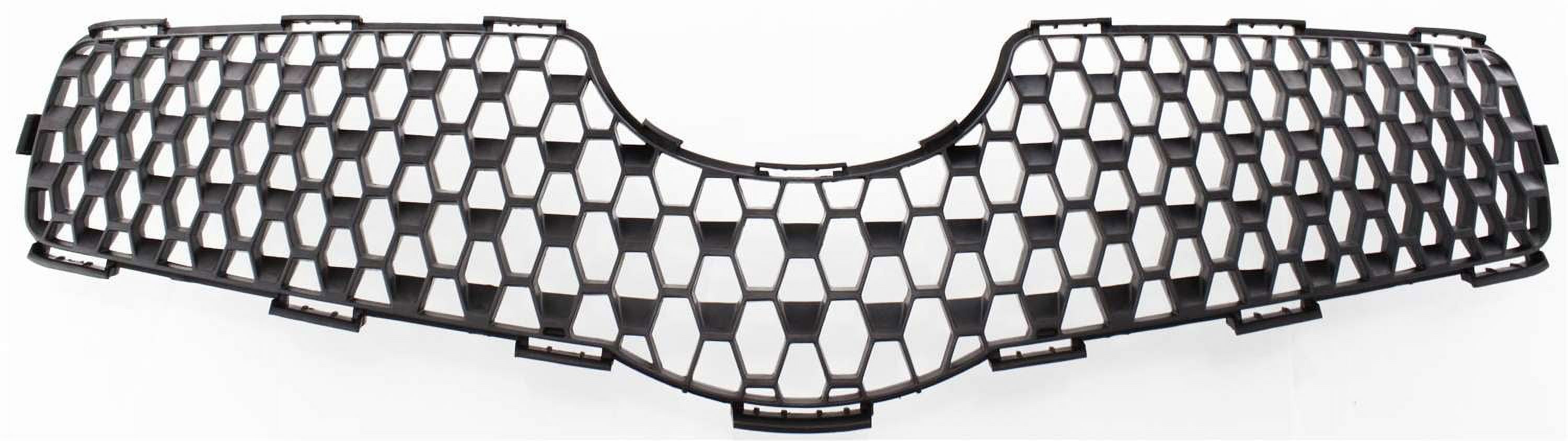 Grille Assembly Compatible With 2007-2008 Toyota Yaris Hatchback Textured Black Shell and Insert