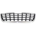 thumbnail image 1 of Grille Assembly Compatible With 2008-2010 Chrysler Town and Country Chrome Shell with Black Insert, 1 of 3