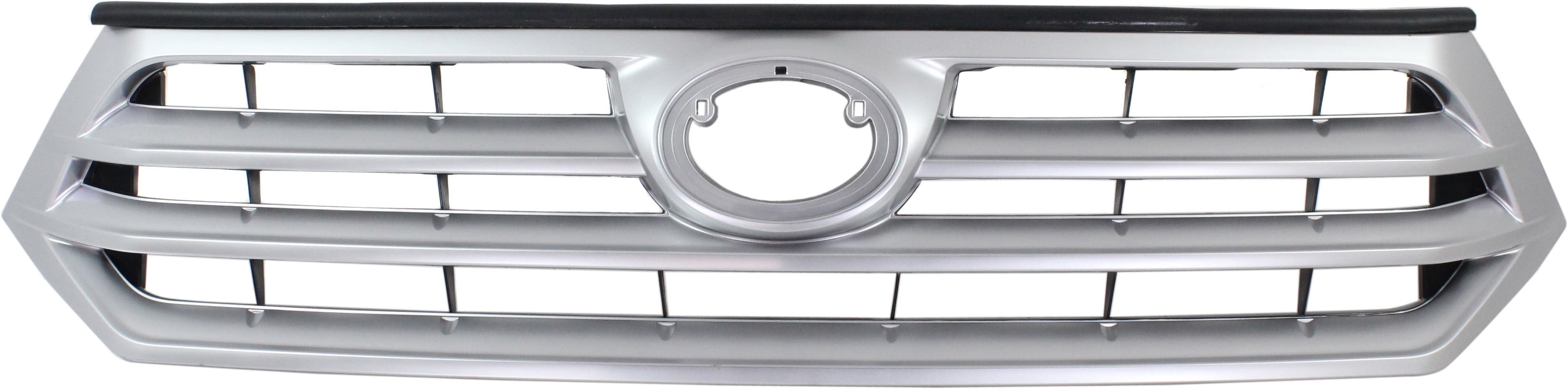 Grille Assembly Compatible With 2011-2013 Toyota Highlander Painted Silver Shell and Insert