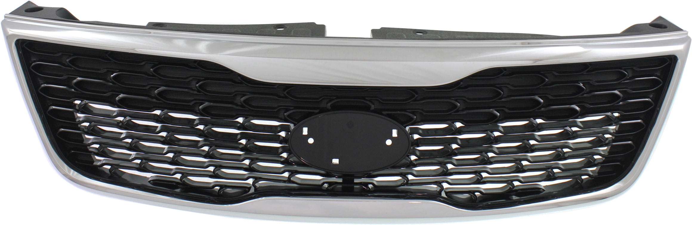 Grille Assembly Compatible With 2014-2015 Kia Sorento Painted Black Shell and Insert
