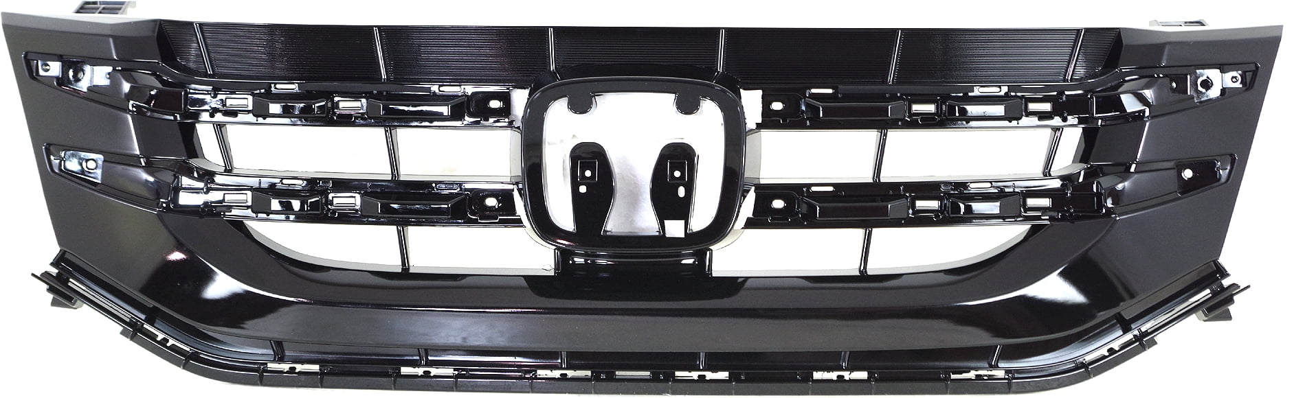 Grille Assembly Compatible With 2014-2017 Honda Odyssey Black Shell and Insert