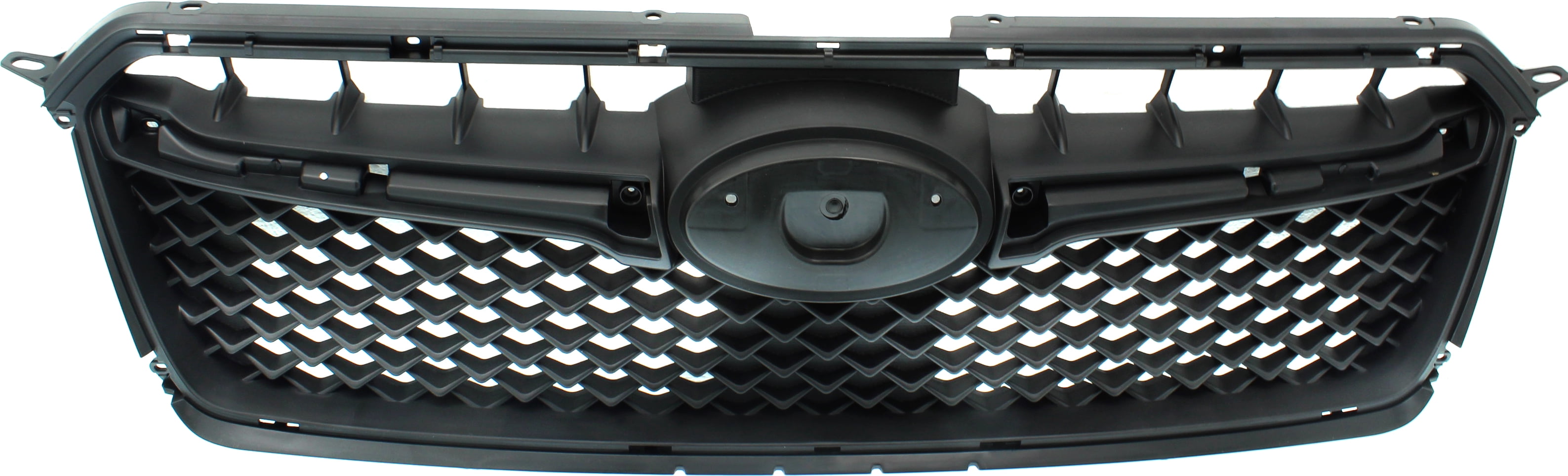 Grille Assembly Compatible With 2015-2016 Subaru Impreza Textured Black Shell and Insert CAPA Certified