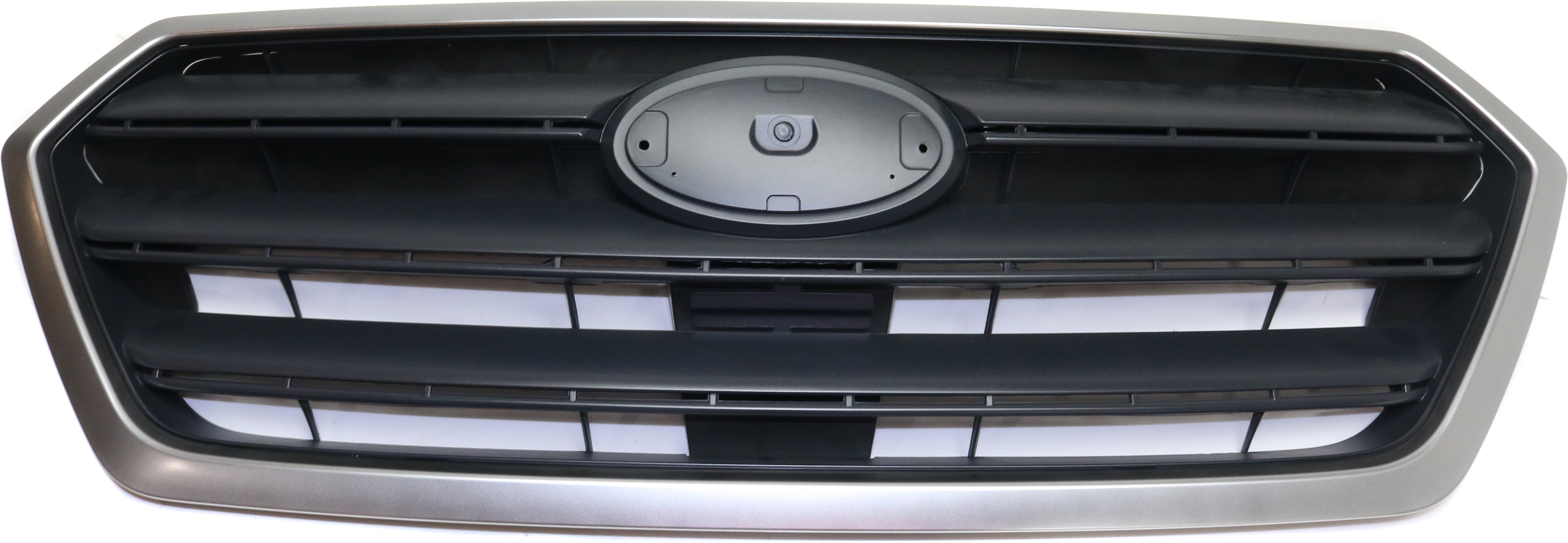 Grille Assembly Compatible With 2015-2017 Subaru Legacy Textured Gray Shell and Insert
