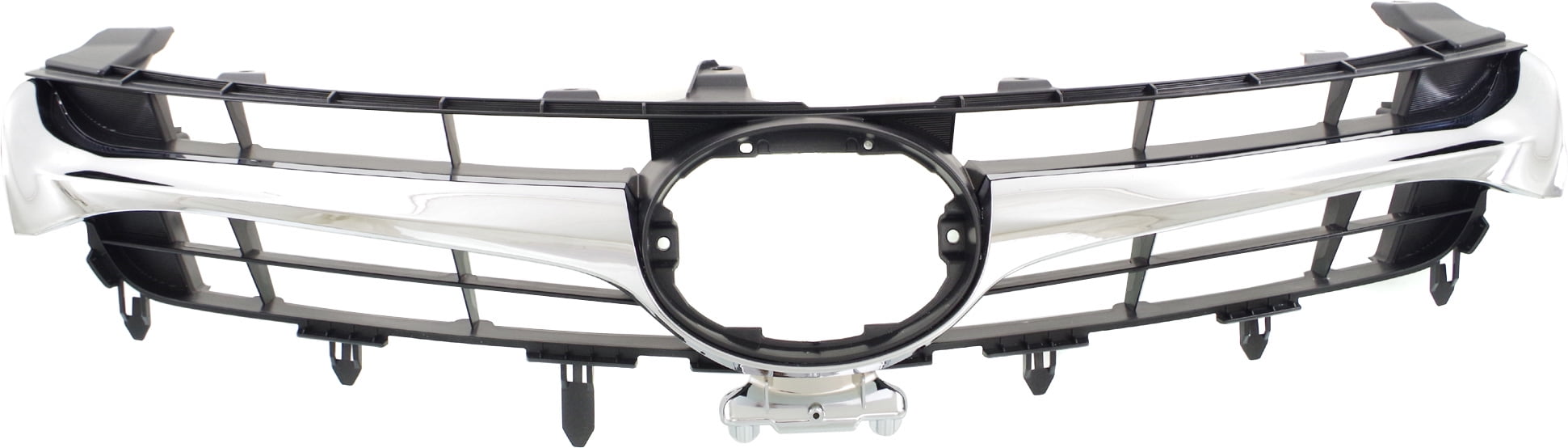 Grille Assembly Compatible With 2015-2017 Toyota Camry Textured Black Shell and Insert
