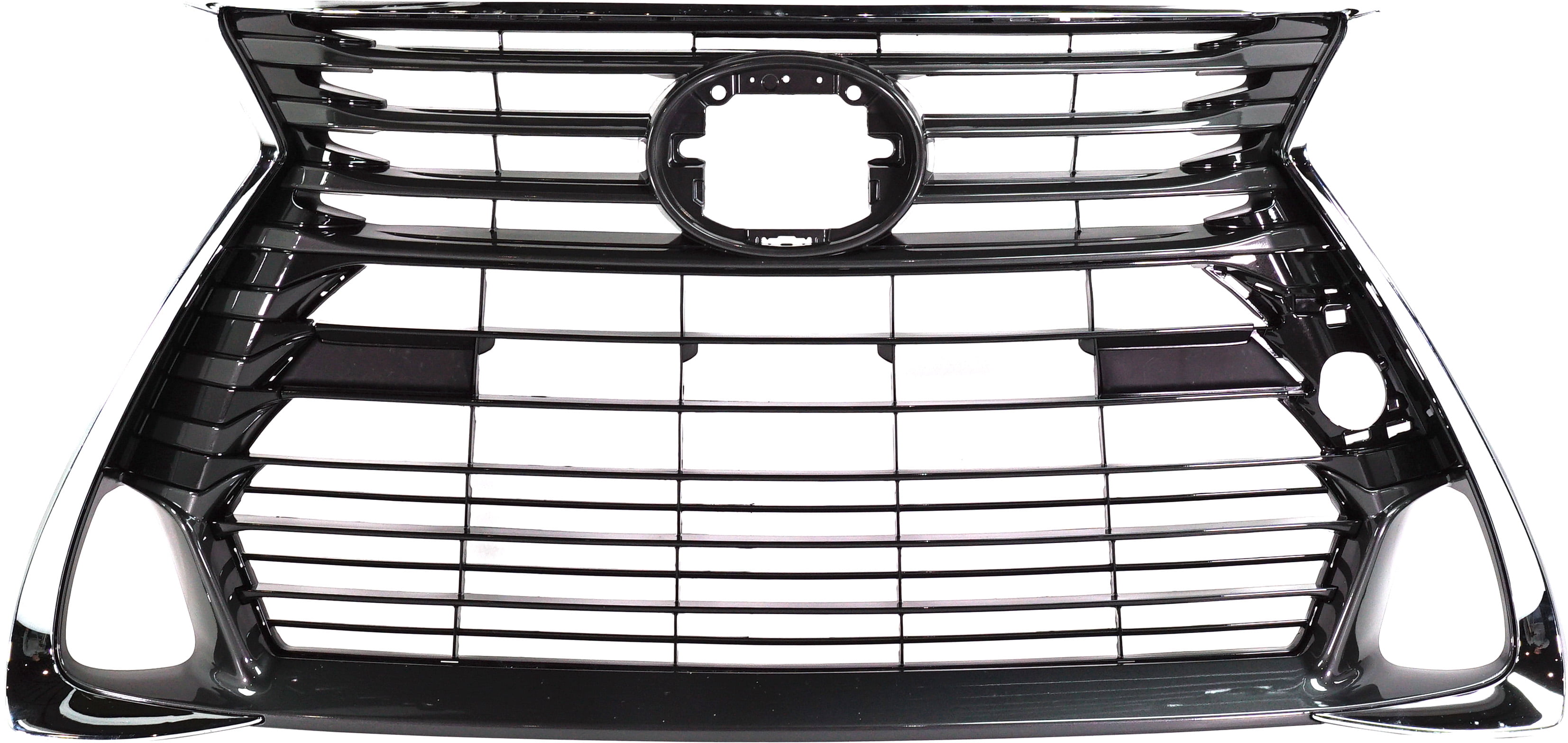 Grille Assembly Compatible With 2016-2017 Lexus GS200t 2016-2020 GS350 Chrome Shell with Dark Gray Insert