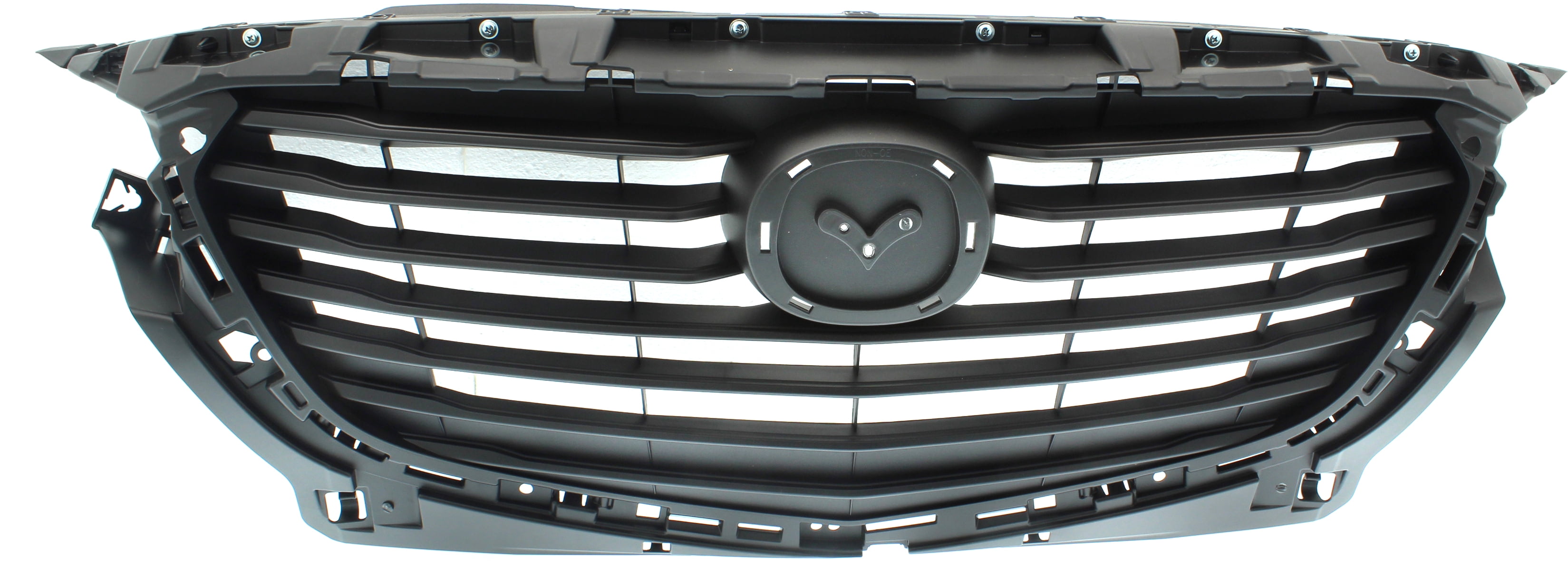 Grille Assembly Compatible With 2016-2020 Mazda CX-3 Textured Dark Gray Shell and Insert