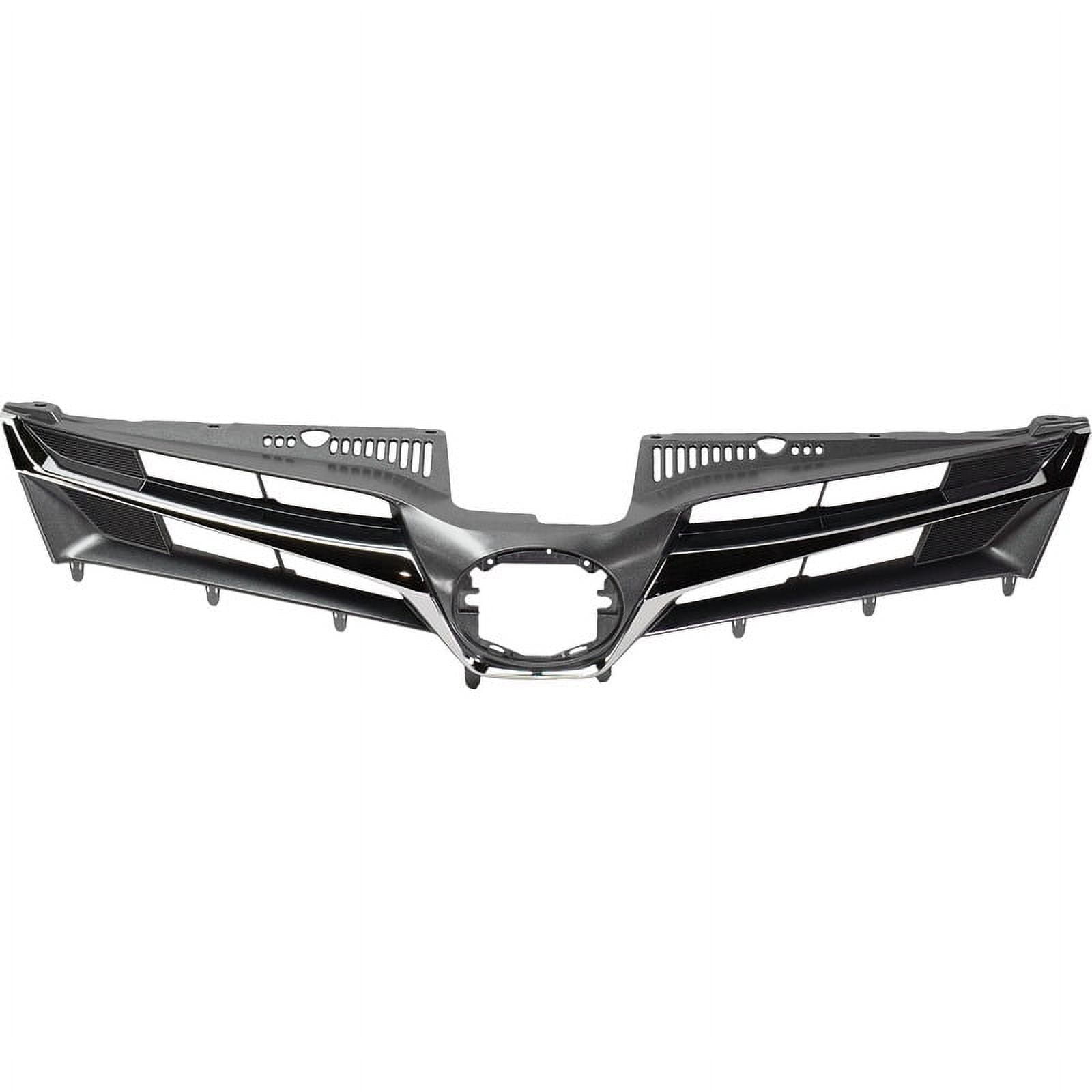 Replacement Front Grille For 2006-2010 Toyota Sienna - Matte Black Lower Grille Assembly