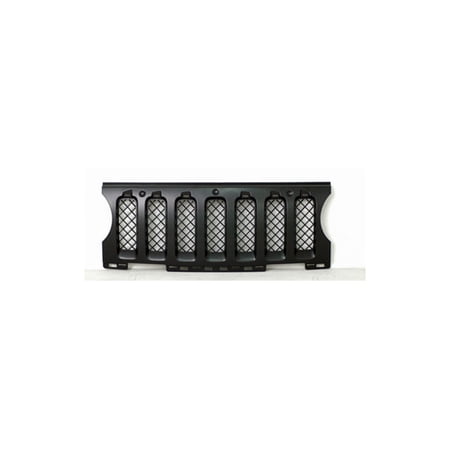 Grille Assembly Insert - Matte Black - Compatible with 2011 - 2017 Jeep Patriot 2012 2013 2014 2015 2016