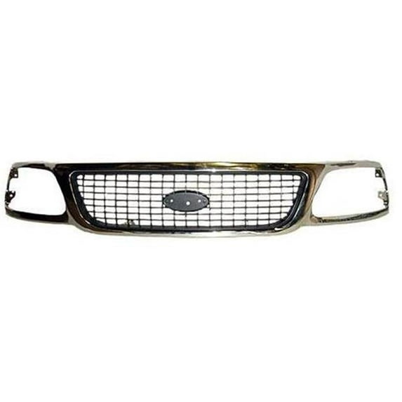 Grille Assembly for 1999-1999 Expedition XLT, Bright & Charcoal