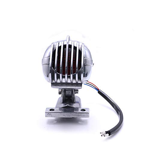 Grille Bottom Mount Microphone Style Brake Tail Light For Motorcycle Harley Sportster Softail Glide Bobber
