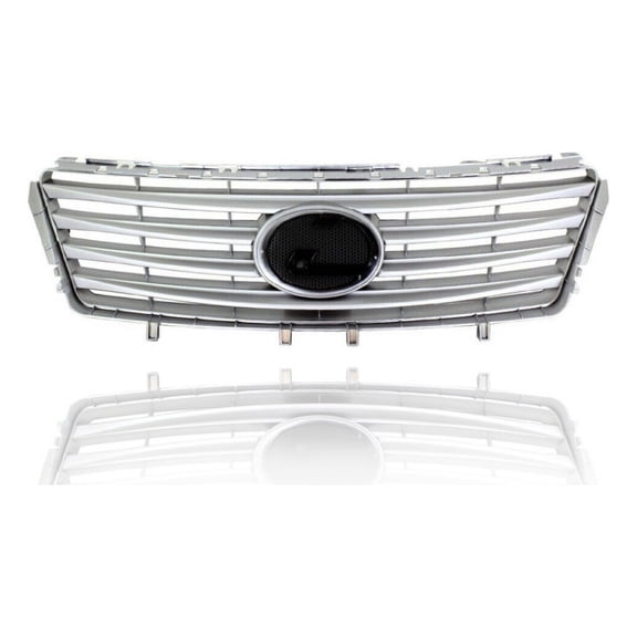 Grille - Compatible/Replacement for '10-12 Lexus ES350 - Main Upper Black Frame, Silver Insert Without Sensor Hole, With Emblem Provision - 5311233080