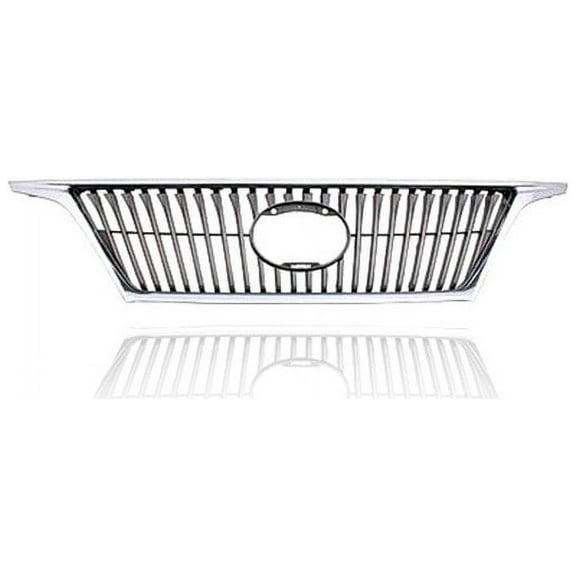 Grille - Compatible/Replacement for '10-12 Lexus RX350 - Main Upper Chrome Frame, Gray Insert Without Sensor Hole, With Emblem Provision - 531010E041 CAPA