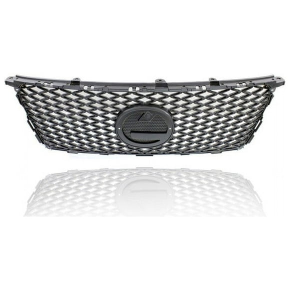 Grille - Compatible/Replacement for '11-13 Lexus IS250/350, 11-15 IS250c/350c F-Sport - Main Upper Black Wire Mesh Insert, With Emblem Provision - 5311253220