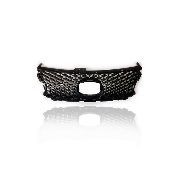 Grille - Compatible/Replacement for '14-16 Lexus IS200T/250/350 F-Sport - Upper Emblem Section, Black Mesh Insert Without Chrome Frame, With Emblem Provision - 5311253061