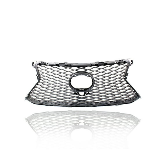 Grille - Compatible/Replacement for '15-17 Lexus NX200T/300 F-Sport - Main Upper Emblem, Silver Gray Wire Mesh Insert, With Emblem Provision - 5311178060