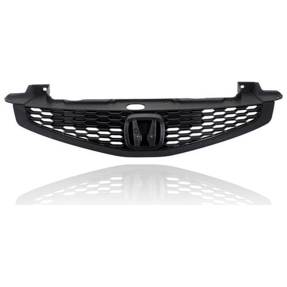 Grille - Compatible/Replacement for '18-20 Toyota Camry/Hybrid L/LE - Main Upper, Black Frame Insert Without Camera Hole, With Emblem Provision - 5310106E30 CAPA