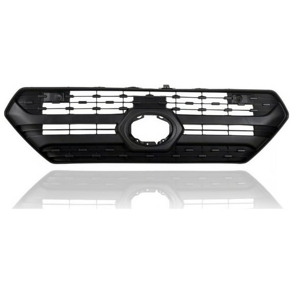 Grille - Compatible/Replacement for '19-23 Toyota RAV4 Adventure/Trail/TRD Offroad - Black Frame Insert With Sensor Hole, Without Camera Hole, Emblem Provision - 531110R130