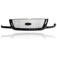 thumbnail image 1 of Grille - Compatible/Replacement for '01-03 Ford Ranger Edge/XLT - Black Frame Gray Honeycomb Mesh Insert, With Emblem Provision - 3L5Z8200BA, 1 of 2