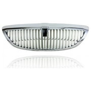 Grille - Compatible/Replacement for 03-11 Lincoln Town Car Exclude Limited Edition, With Emblem Provision - 6W1Z8200AA