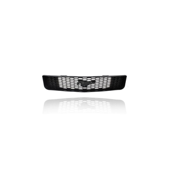 Grille - Compatible/Replacement for '05-09 Ford Mustang Base Without Pony Badge - Main Upper, Black, With Emblem Provision - 6R3Z8200AA