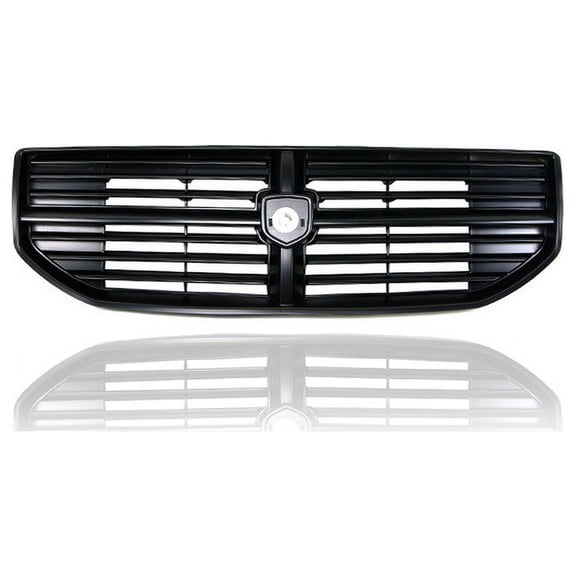 Grille - Compatible/Replacement for '07-12 Dodge Caliber - Black, Emblem Provision - 68050326AA