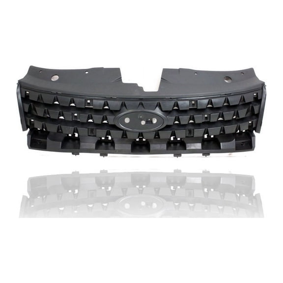 Grille - Compatible/Replacement for '08-08 Ford Taurus - Reinforcement, Matte Black, Emblem Provision - 8G1Z8A284A, CAPA
