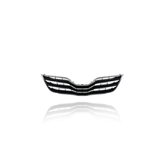 Grille - Compatible/Replacement for '10-11 Toyota Camry XLE - Main Upper, Chrome Inner Trim Black Insert - 5310106190C0