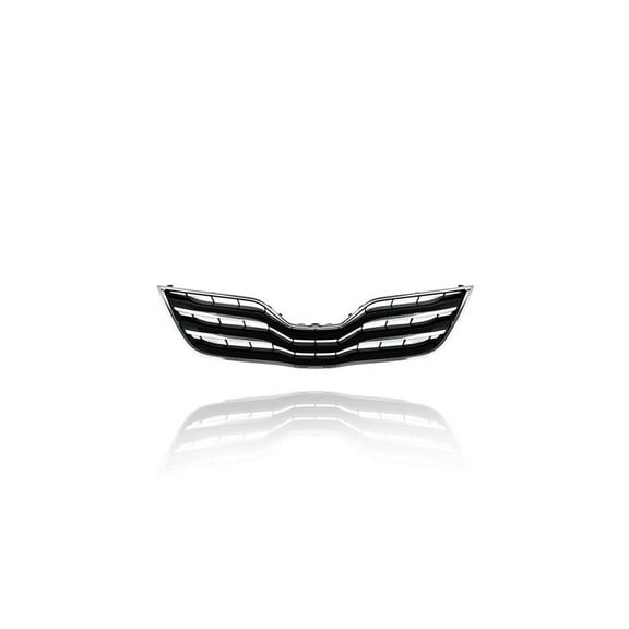 Grille - Compatible/Replacement for '10-11 Toyota Camry XLE - Main Upper, Chrome Inner Trim Black Insert - 5310106190C0