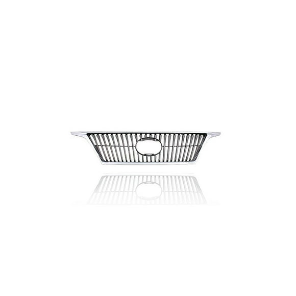 Grille - Compatible/Replacement for '10-12 Lexus RX350 - Main Upper Chrome Frame, Gray Insert Without Sensor Hole, With Emblem Provision - 531010E041