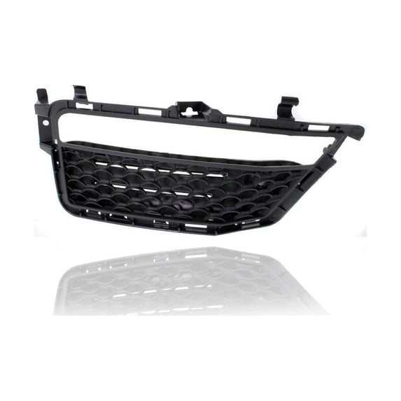 Grille - Compatible/Replacement for '10-13 Mercedes-Benz E63 Sedan/Wagon - Lower Outer Cover, Black - Left Hand - Driver, 2128850553