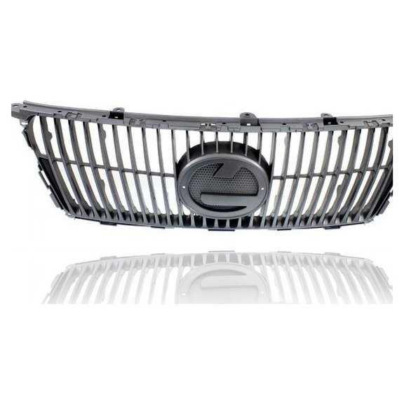 Grille - Compatible/Replacement for '11-13 Lexus IS250/350 Base - Upper Black Billet Bar Insert, Emblem Provision - 5311253900