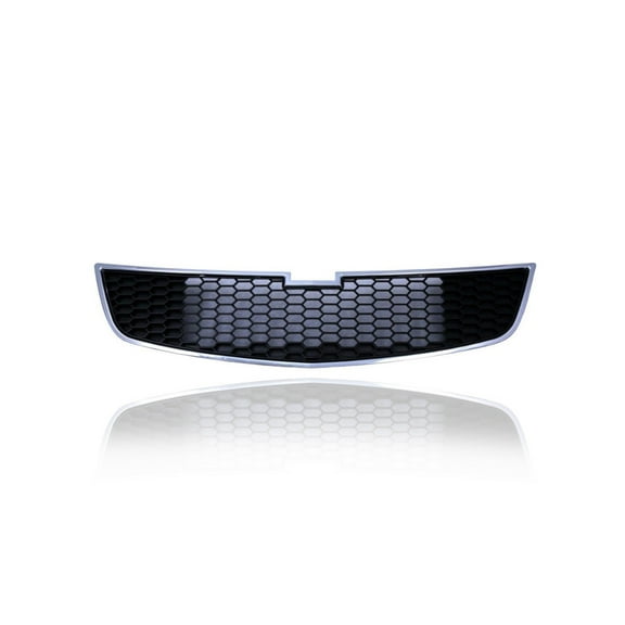 Grille - Compatible/Replacement for '11-14 Chevrolet Cruze - LS/LT/LTZ Diesel - Front Bumper Center, Chrome Frame Black Insert - 95225615 CAPA