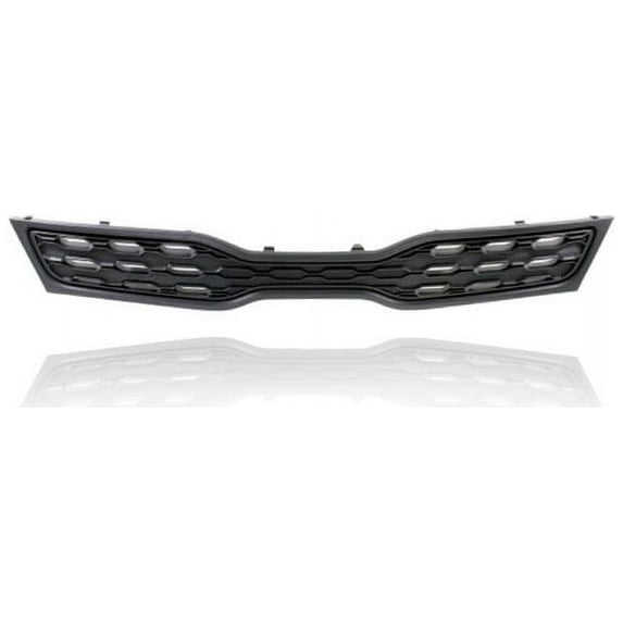 Grille - Compatible/Replacement for '12-15 Kia Rio5 Hatchback LX/EX - Main Upper, Black Frame/Insert - 863511W200