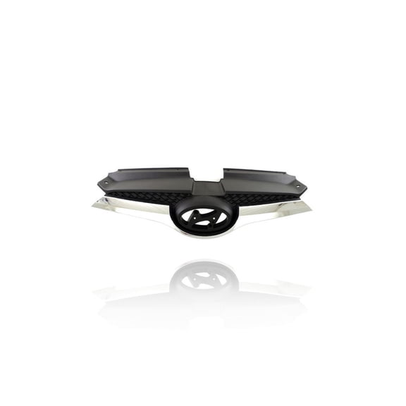 Grille - Compatible/Replacement for '12-17 Hyundai Veloster Base/Value/1.6L-Only - Main Upper Emblem, Black, With Emblem Provision - 863502V100