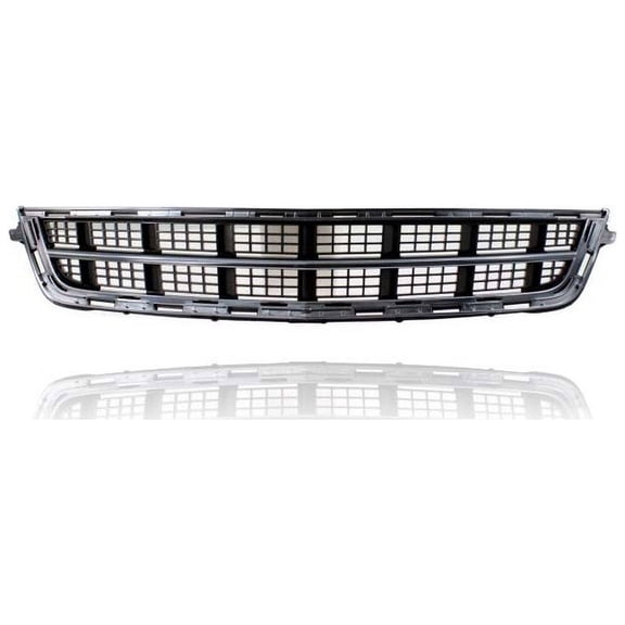 Grille - Compatible/Replacement for '13-14 Cadillac ATS Sedan With Park Assist - Black, Emblem Provision - 20912420