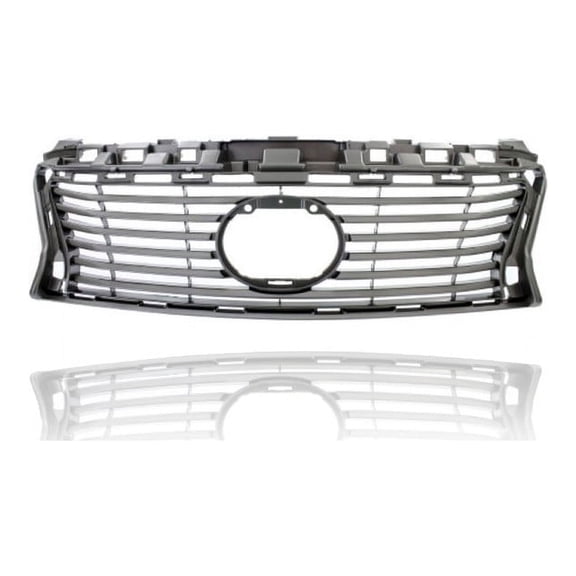 Grille - Compatible/Replacement for '13-15 Lexus ES300h/350 - Main Upper, Silver Gray, With Emblem Provision - 5311133440 CAPA