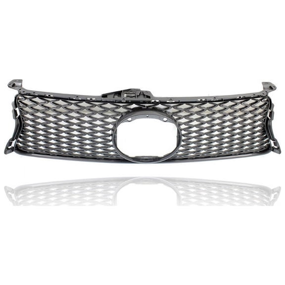 Grille - Compatible/Replacement for '13-15 Lexus GS350/450h F-Sport - Upper Gray Wire Mesh Insert, Emblem Provision - 5311130