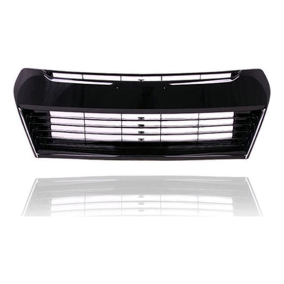 Grille - Compatible/Replacement for '14-16 Toyota Corolla S/Plus/Premium - Front Lower Glossy Black Outer Trim, Emblem Provision - 5311202510, CAPA