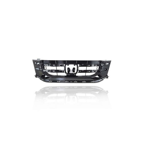 Grille - Compatible/Replacement for '14-17 Honda Odyssey - Main Upper Frame, Black, With Emblem Provision - 75101TK8A22
