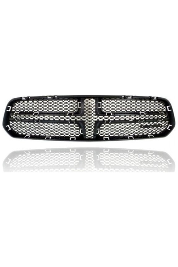Grille - Compatible/Replacement for '14-21 Dodge Durango - Insert Matte Black, With Emblem Provision - 5113713AB
