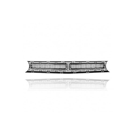 Grille - Compatible/Replacement for '15-22 Dodge Challenger SXT/GT/RT/Plus/TA - Main Upper, Black Frame Chrome Trim Insert - 68259754AD CAPA