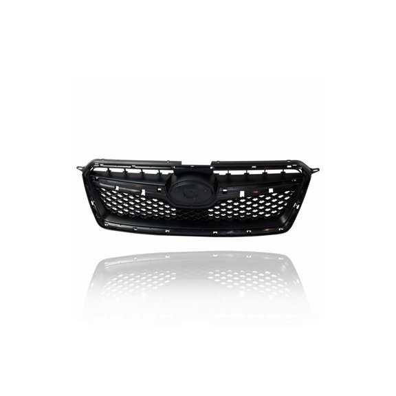 Grille - Compatible/Replacement for '16-17 Subaru XV/Crosstrek/Hybrid - Main Upper, Black Frame Insert, With Emblem Provision - 91122FJ050
