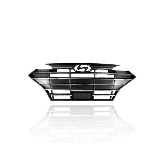 Grille - Compatible/Replacement for '19-20 Hyundai Elantra Sedan Limited - Main Chrome Frame, Black Insert With Cruise Sensor Slot - 86350F3520