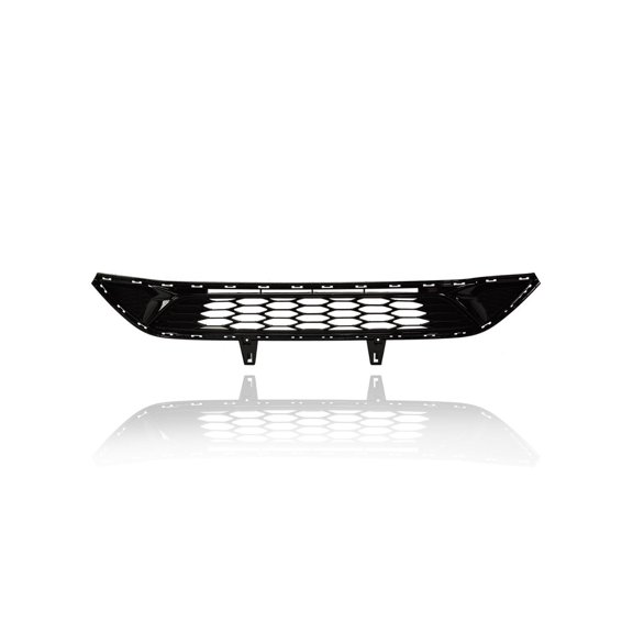 Grille - Compatible/Replacement for '19-20 Kia Optima LX/SX - Front Bumper Lower Without Fog Lamp Hole, Glossy Black - 86560D5520