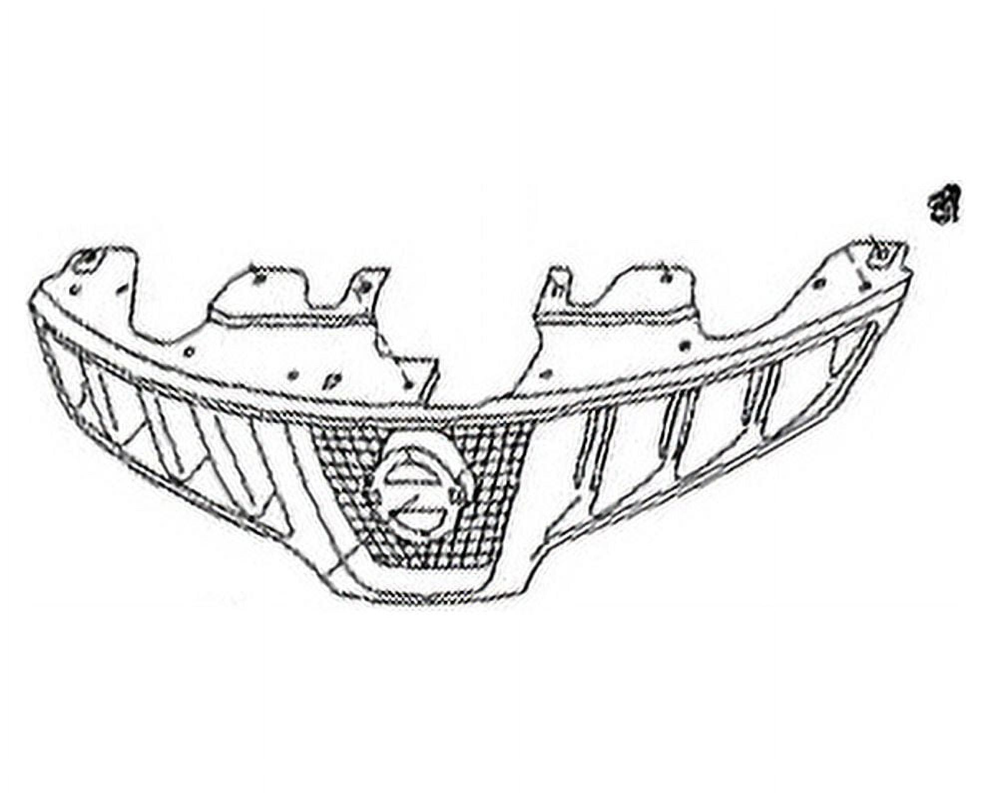 Grille - Compatible/Replacement for '84-86 Nissan 200SX - Black Frame ...
