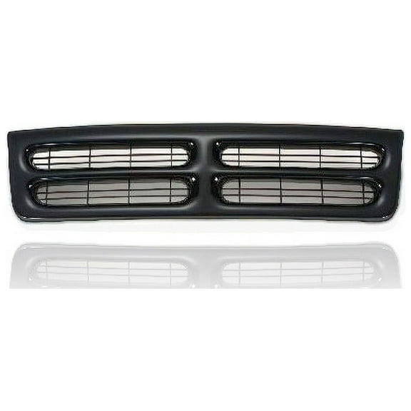 Grille - Compatible/Replacement for '89-92 Dodge Spirit Glass LE/ES/RT - Black - AB15HX8
